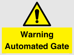Warning Automated Gate